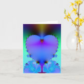 Lichtdurchlässiges Herz Karte (Gelbe Blume)