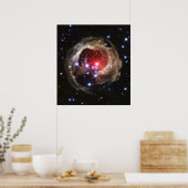 Lichtecho von V838 Monocerotis Poster (Küche)
