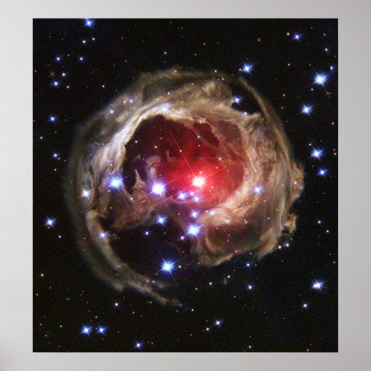 Lichtecho von V838 Monocerotis Poster (Vorne)