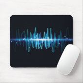 Lichteffekt der Blurry abstrakten Audiowelle Mousepad (Mit Mouse)