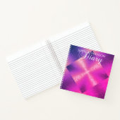 Lichteffekte auf Spitzentagebuch Notizblock (Innenseite)