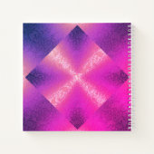 Lichteffekte auf Spitzentagebuch Notizblock (Rückseite)