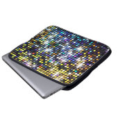 Lichteffektion: abstrakte glamouröse Mode Laptopschutzhülle (Vorne Knopf)