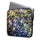 Lichteffektion: abstrakte glamouröse Mode Laptopschutzhülle (Vorderseite Links)