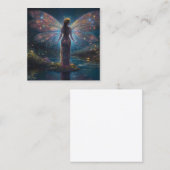 Lichteinfärbung Fotorealistischer Hintergrund Quadratische Visitenkarte (Vorne/Hinten)