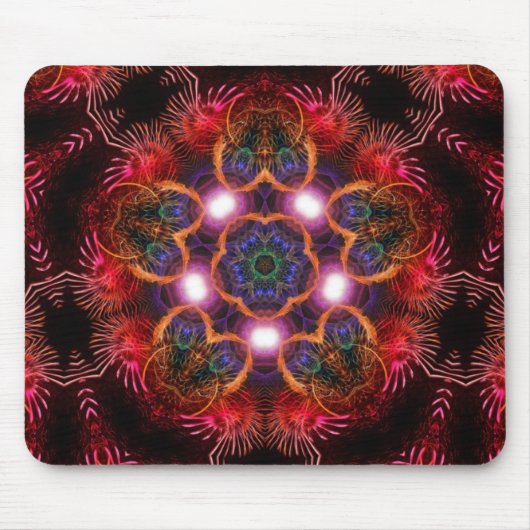 Lichtenergie | Rosa Lila Mousepad (Vorne)