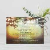 Lichtenfolge rustikale Prom-Einladungen Einladung (Stehend Vorderseite)