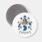 Lichtenstein-Familienwappen Magnet (Vorderseite/Rückseite)