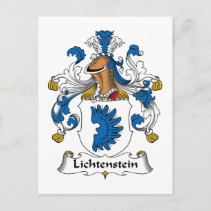 Lichtenstein-Familienwappen Postkarte