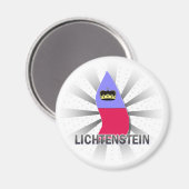 Lichtenstein Flag Karte 2.0 Magnet (Vorderseite/Rückseite)