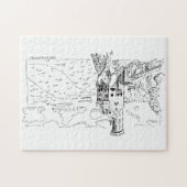 Lichtenstein Schloss Puzzle (Horizontal)