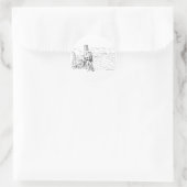 Lichtenstein Schloss Runder Aufkleber (Tasche)