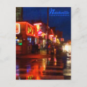 Lichter am Broadways Nashville Tennessee - Postkar Postkarte (Vorderseite)