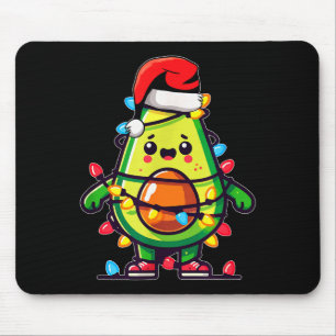 Lichter Avocado hässlicher Weihnachtspullover Guac Mousepad