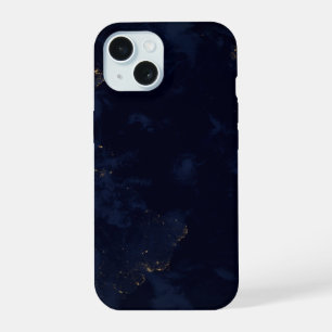 Lichter der Erde bei Nacht iPhone 15 Hülle