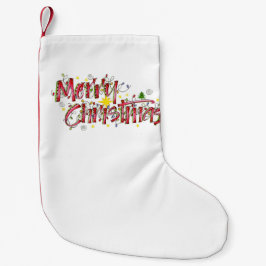 Lichter der frohen Weihnachten Kleiner Weihnachtsstrumpf