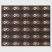 Lichter der Leuchtreklame auf Backstein zum 75. Ge Geschenkpapier (Flach)