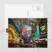 Lichter der Straße Fremont Postkarte (Vorne/Hinten)