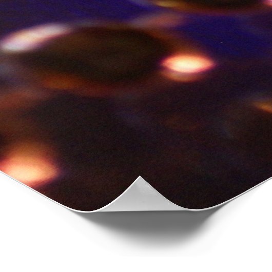 Lichter des Abstraktionspopsters Poster (Ecke)