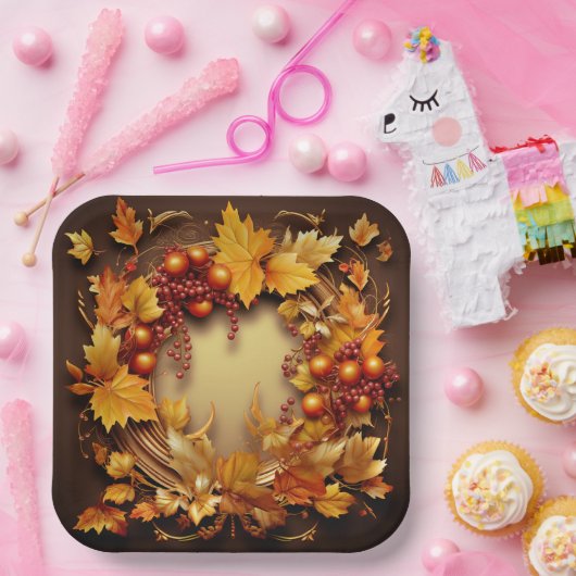 Lichter des Herbstes: Ernte des Todes Pappteller (Party)