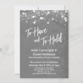 Lichter graue haben und halten einladung (Vorderseite)