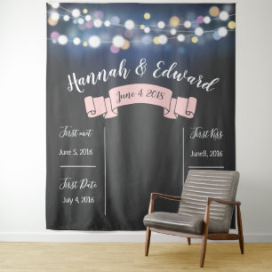 Lichter Hochzeitshintergrund, Foto-Requisite, indi Wandteppich