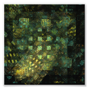 Lichter im City Abstrakt Art Foto Print