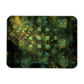 Lichter im City Abstrakt Art Premium Magnet (Horizontal)