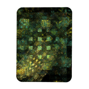 Lichter im City Abstrakt Art Premium Magnet