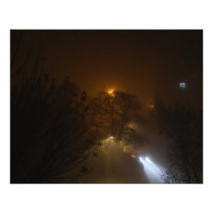 Lichter im Nebel Foto-Vergrößerung Fotodruck