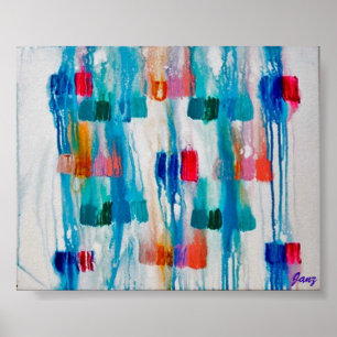 Lichter im Regen Poster