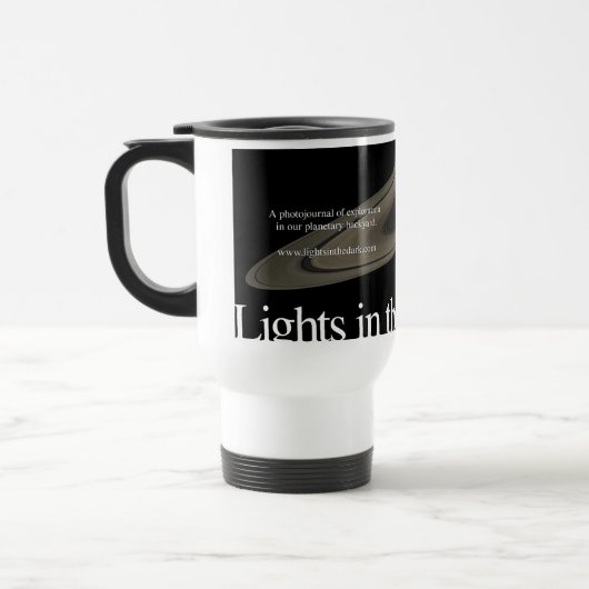 Lichter in der dunklen Reise-Tasse Reisebecher (Links)