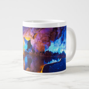 Lichter in der Reed Flute Cave, China Jumbo-Tasse