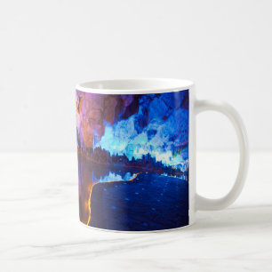 Lichter in der Reed Flute Cave, China Kaffeetasse