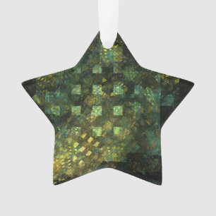 Lichter in der Stadt Abstrakte Kunst Acryl Stern Ornament