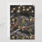 Lichter + Jagddusche Camouflage Einladungen (Rückseite)