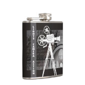 Lichter, Kamera, Aktions-Flasche, Film-Thema Flachmann (Rechts)