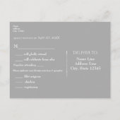 Lichter Romantisches Winterwunder UAWG Einladungspostkarte (Rückseite)