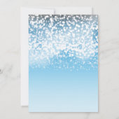 Lichter Romantisches Winterwunderland Einladung (Rückseite)