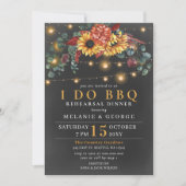 Lichter Sonnenblumen Ich mache GRILLEN Probe Abend Einladung (Vorderseite)