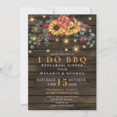 Lichter Sonnenblumen Ich mache GRILLEN Probe Abend Einladung (Vorderseite)