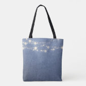Lichter, Spitzen und Jean Floral Tasche (Rückseite)