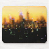 Lichter Stadt Sonnenuntergang Mousepad (Vorne)