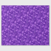 Lichter u. Schneeflocken, lila - Weihnachten Geschenkpapier (Flach)