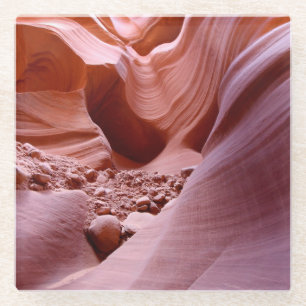 Lichter und Felsen im Canyon Glasuntersetzer