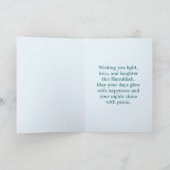 Lichter- und Freudenfest Feiertagskarte (Innenseite)