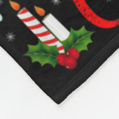 Lichter Weihnachtsbaum Santa Belgischer Malinois H Fleecedecke (Ecke)
