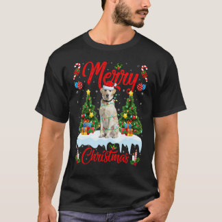 Lichter Weihnachtsbaum Santa Labrador Retriever Hu T-Shirt
