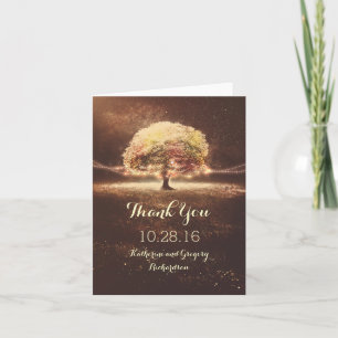 Lichterbaum Hochzeit Dankeskarten Dankeskarte