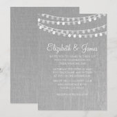 Lichtereihen Einladung (Vorne/Hinten)